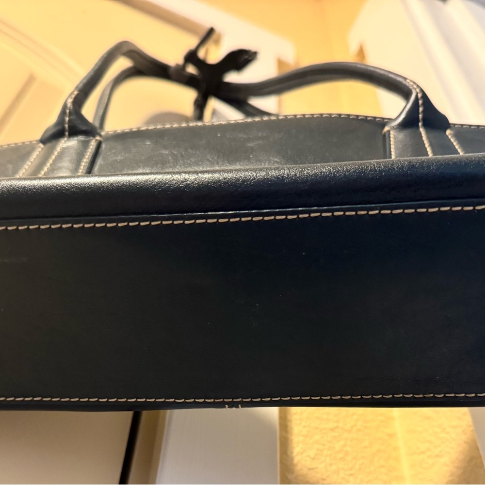 Nordstrom Dark Blue Leather Shoulder Bag - Picture 4 of 10